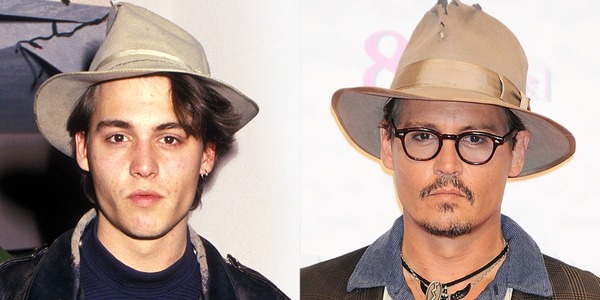 Image result for johnny depp then and now